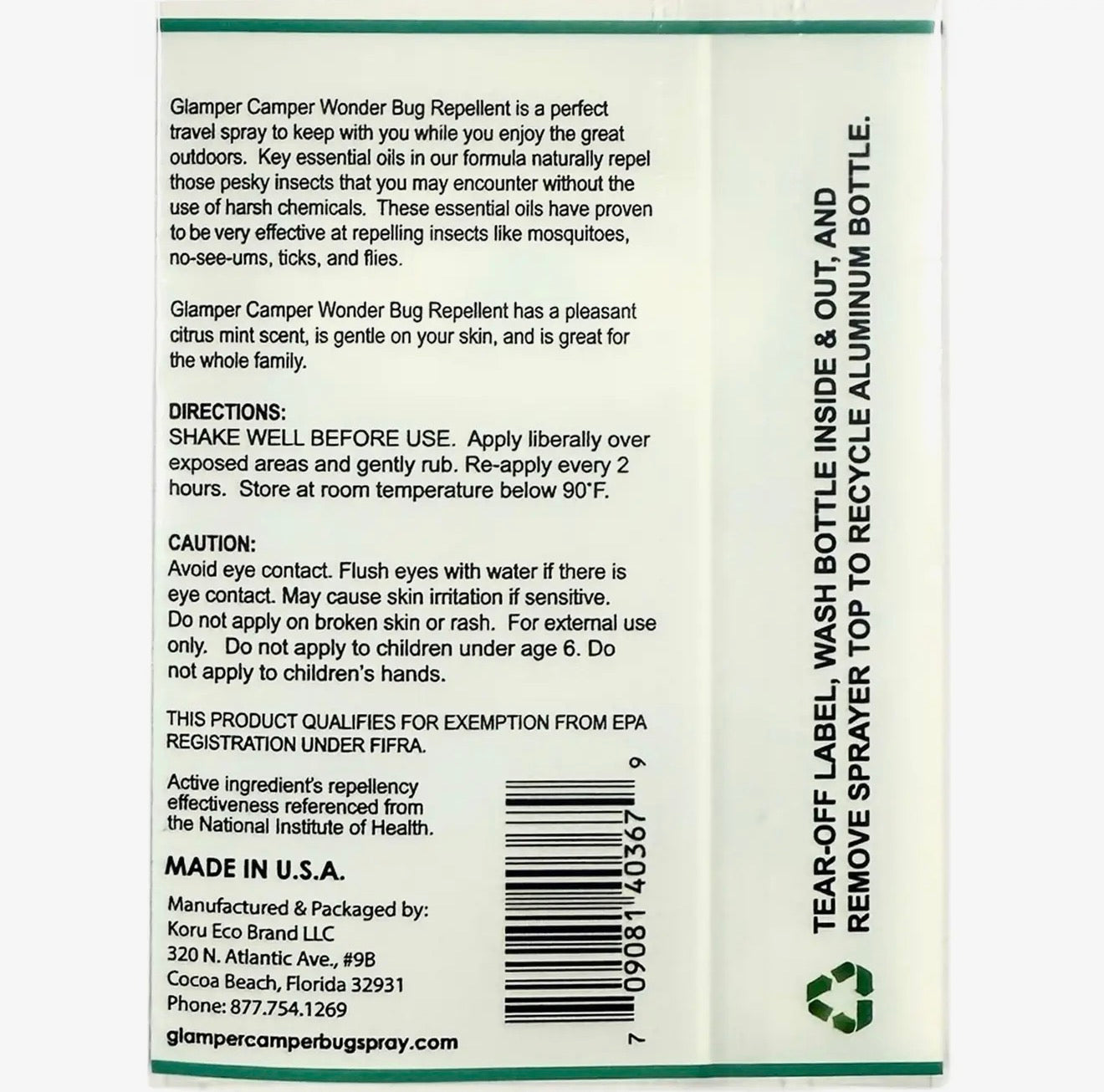 Glamper Camper Bug Repellent