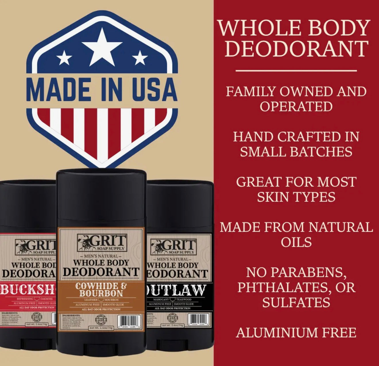 Grit Deodorant